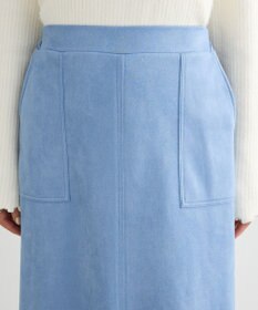 Green Parks なめらかタッチスウェード調Ｉラインスカート