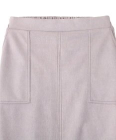 Green Parks なめらかタッチスウェード調Ｉラインスカート