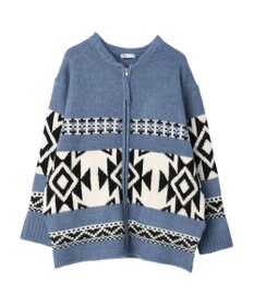 CRAFT STANDARD BOUTIQUE オルテガ柄ニットＺＩＰブルゾン