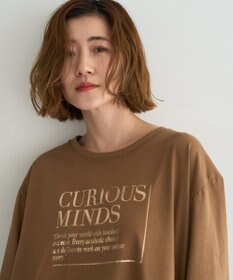 YECCA VECCA 【UVカット】ワイドスリーブ箔プリントTee