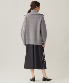 洗える】ジップアップニット アウター / 自由区 S | ファッション通販