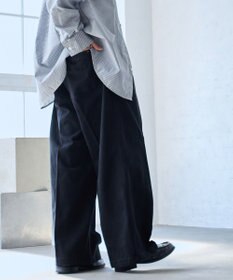 WEGO 【ウエストゴム】スーパーバギーデニムスラックス