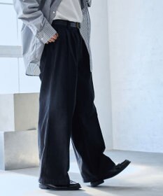 WEGO 【ウエストゴム】スーパーバギーデニムスラックス