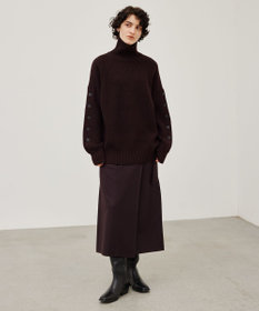 BEIGE， TERNES / ウールナローラップスカート