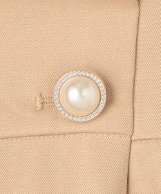 Feroux 【洗える】ウエストタックワイドパンツ