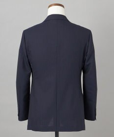 GOTAIRIKU 【御幸毛織】Superio160 ウールモヘヤシルクカシミヤ　スーツ（ネイビーストライプ）