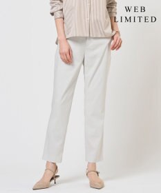 J.PRESS LADIES 【WEB限定カラーあり】セルロースリネンストレッチ テーパード パンツ