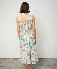 GRACE CONTINENTAL バックコンシャスプリントワンピース
