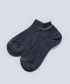 WHITE MAILS 【UNISEX】PAPER WIDE RIB ANKLE SOCKS ソックス