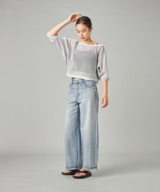 Chacott 【ノーソーイングニット】7分袖メッシュニットTシャツ
