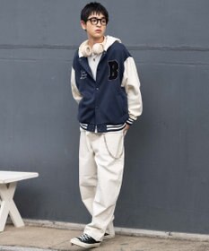 WEGO 【ユニセックス着用ITEM】スウェットフードスタジャン