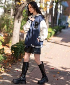 WEGO 【ユニセックス着用ITEM】スウェットフードスタジャン