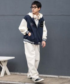 WEGO 【ユニセックス着用ITEM】スウェットフードスタジャン