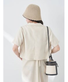 earth music&ecology リサイクルポリエステルブレンドショートシャツ