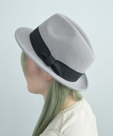 ATRENA 【UNISEX】グログラン巻きマニッシュ 中折れハット Lサイズ