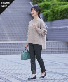 Tiaclasse 【洗える】ケーブル柄編みニットプルオーバー