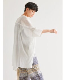 AMERICAN HOLIC バックギャザーＶネックシアーシャツ