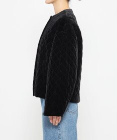 uncrave ベロア キルティング ブルゾン（uncrave WHITE）