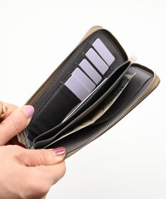 blancle シュリンクレザー Lジップ ロングウォレット