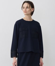 ICB L レースコンビジャージー トップス ネイビー