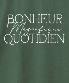 Green Parks フレンチスリーブ筆記体ロゴチュニック