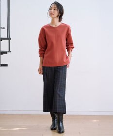 J.PRESS LADIES L milledタータンラメチェック ナロー スカート