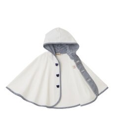 MIKI HOUSE HOT BISCUITS 【70-90cm】 パイル素材おでかけポンチョ