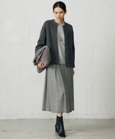 自由区 S 【カタログ掲載】ウールカシミヤブレンドスパンコールラグランスリーブ ニット