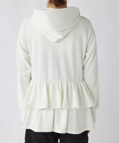 OP／FILA 【ocean pacific】フェイスガード付き バックフリル ラッシュガードパーカー