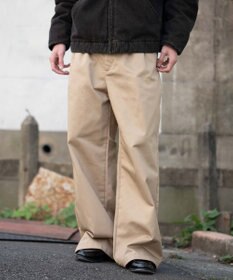 WEGO 別注RED　KAPタックワイドチノパンツ