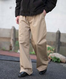 WEGO 別注RED　KAPタックワイドチノパンツ