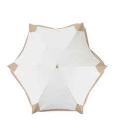 MOONBAT 【フルラ （FURLA）】晴雨兼用折りたたみ日傘 バイカラーロゴ刺繍 一級遮光 UV