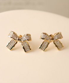 Tiaclasse   【金属アレルギー対応】リボンモチーフピアス