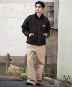 WEGO 別注RED　KAPタックワイドチノパンツ