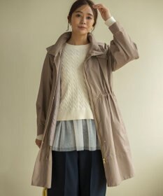 組曲 L 【前後着用可】コットンカシミヤ混2WAYケーブル ニット