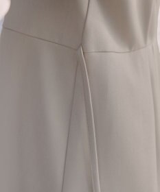 Tiaclasse リボン付きタックフレアチュニック