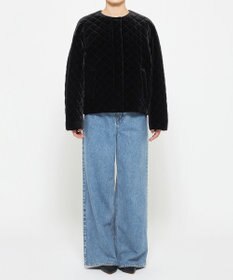 uncrave ベロア キルティング ブルゾン（uncrave WHITE）