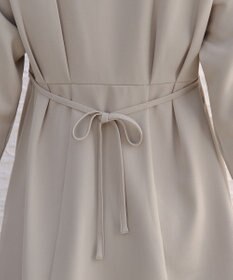 Tiaclasse リボン付きタックフレアチュニック