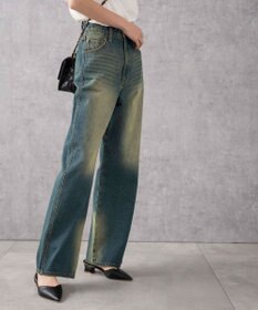 WEGO 【新色追加/美脚/XS～Lサイズ展開】ストレートデニムパンツ