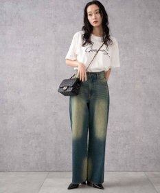 WEGO 【新色追加/美脚/XS～Lサイズ展開】ストレートデニムパンツ