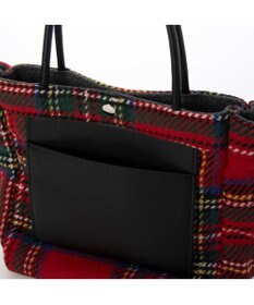 UNBILLION VERYコラボ カシュカシュ cachecache / ウールリバーシブルチェックトートバッグ