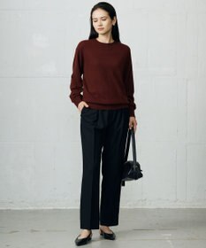 自由区 L 【カタログ掲載】ファインウールカシミヤクルーネック ニット