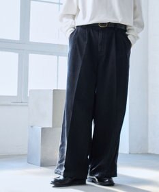 WEGO 【ウエストゴム】スーパーバギーデニムスラックス