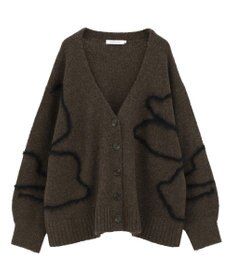 AMERICAN HOLIC ニュアンスライン柄Ｖネックカーディガン