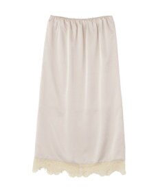 earth music&ecology サテンレーススカート