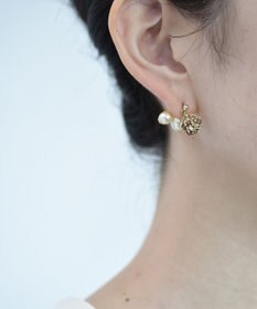 monshiro 【バロックパール】スカビオサツボミ イヤリング