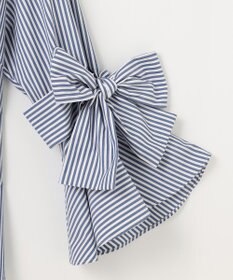 #Newans 【洗濯機可能/シワになりにくい】リボンカフスブラウス