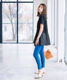 Tiaclasse L 【洗える】イレギュラーヘムチュニックブラウス