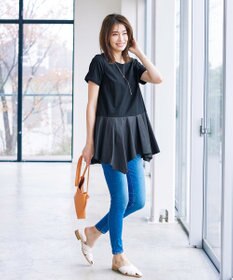 Tiaclasse 【洗える】イレギュラーヘムチュニックブラウス