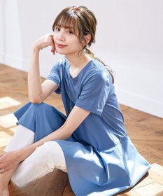 Tiaclasse 【洗える】イレギュラーヘムチュニックブラウス